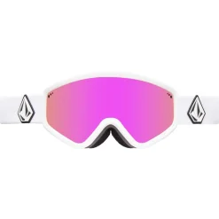 Masque de Ski Attunga Matte White Pink Chrome Femme Masques Femme|Masques Homme