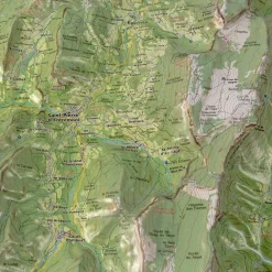 Carte 3D<Deniveles Massif De La Chartreuse + Cadre