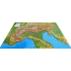 Carte 3D<3DMAP Massif De L'arc Alpin + Cadre