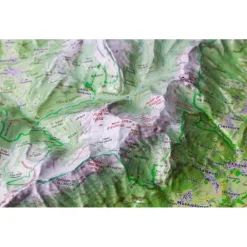 Carte 3D<Deniveles Massif Des Bauges + Cadre