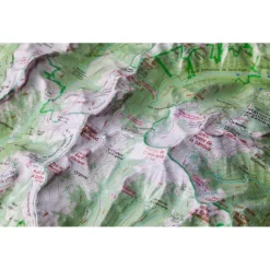Carte 3D<Deniveles Massif Des Bauges + Cadre