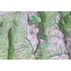 Carte 3D<Deniveles Massif Des Bauges + Cadre