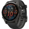 Discount Montres GPS Fenix 8 Amoled Sapphire Titane Carbon Gray DLC Noir Gris Galet Montres Gps|Montre Connectée