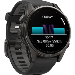 Discount Montres GPS Fenix 8 Amoled Sapphire Titane Carbon Gray DLC Noir Gris Galet Montres Gps|Montre Connectée
