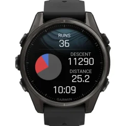 Discount Montres GPS Fenix 8 Amoled Sapphire Titane Carbon Gray DLC Noir Gris Galet Montres Gps|Montre Connectée
