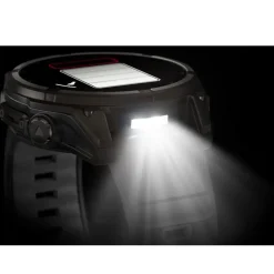 Montres Gps|Montre Connectée<Garmin Montres GPS Fenix 8 Solar Sapphire Titane Carbon Gray DLC Bracelet Silicone Noir Gris Galet