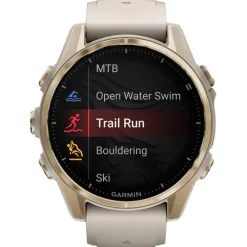Montres Gps|Montre Connectée<Garmin Montres GPS Fenix 8 Amoled Sapphire Soft Gold Gris Cendré Grès Foncé