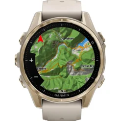 Montres Gps|Montre Connectée<Garmin Montres GPS Fenix 8 Amoled Sapphire Soft Gold Gris Cendré Grès Foncé