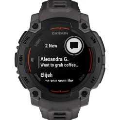 Montres Gps|Montre Connectée<Garmin Montres GPS Instinct E Noire Avec Bracelet Gris Charbon