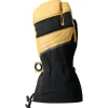 Gants Chauffants|Gants De Ski Homme<Lenz Moufles Heat Glove 8.0 Finger Cap Lobster Black Yellow