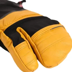 Gants Chauffants|Gants De Ski Homme<Lenz Moufles Heat Glove 8.0 Finger Cap Lobster Black Yellow
