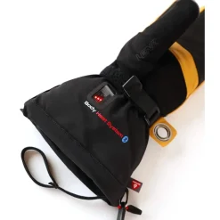 Gants Chauffants|Gants De Ski Homme<Lenz Moufles Heat Glove 8.0 Finger Cap Lobster Black Yellow