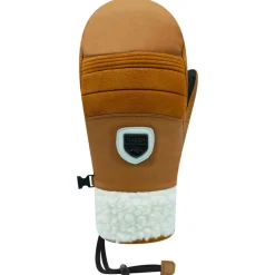 Sale Moufles 90 Leather Mitt Brown Femme Moufles|Gants De Ski Femme