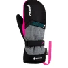 Moufles|Gants De Ski Enfant<Reusch Moufles Flash Gore-Tex Junior Mitten Black Melange Pink Glo