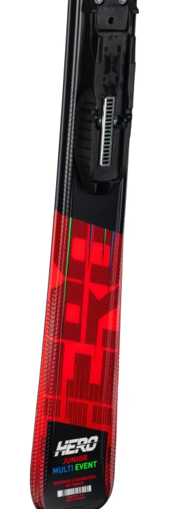 Clearance Pack Ski Alpin  Hero Jr 100-140 Kid-X + Fix Enfant Pack Ski Enfant