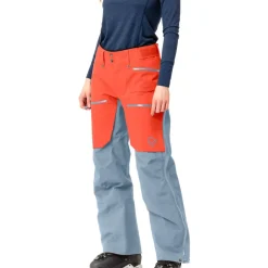 Best Pantalon Ski Lofoten Gore-Tex Pro Pants W's Orange Alert Blue Fog Femme Pantalon De Ski|Pantalon De Ski Femme