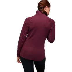 Hot Polaire Coefficient LT Quarter Zip Blackberry Femme Polaire Femme|Veste De Ski