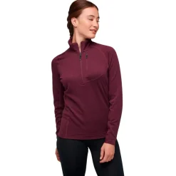 Hot Polaire Coefficient LT Quarter Zip Blackberry Femme Polaire Femme|Veste De Ski