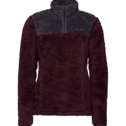 Clearance Polaire W Roadie 1/4 Zip Fleece Bordeaux Carbon Femme Polaire Femme|Veste De Ski