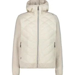 Sale Polaire Woman Jacket Hybrid Fix Hood Vaniglia Femme Polaire Femme|Veste De Ski
