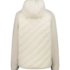 Sale Polaire Woman Jacket Hybrid Fix Hood Vaniglia Femme Polaire Femme|Veste De Ski