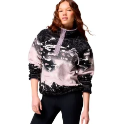 Veste De Ski|Polaire Homme<Columbia Polaire Helvetia II Printed Cropped Half Snap W Shale Purple Sisters Shale Purple