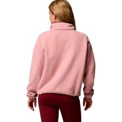 Polaire Femme|Veste De Ski<Columbia Polaire Helvetia II Cropped Half Snap Fleece Eraser Pink Fig Rich Wine