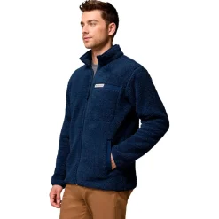 Polaire Homme|Veste De Ski<Columbia Polaire Rugged Ridge High Pile Full Zip Collegiate Navy