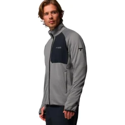 Polaire Homme|Veste De Ski<Columbia Polaire Triple Canyon Grid Fleece Fz II City Grey
