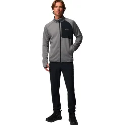 Polaire Homme|Veste De Ski<Columbia Polaire Triple Canyon Grid Fleece Fz II City Grey