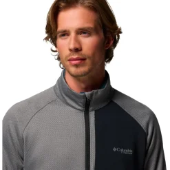 Polaire Homme|Veste De Ski<Columbia Polaire Triple Canyon Grid Fleece Fz II City Grey