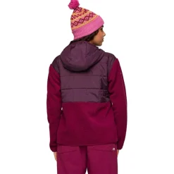 Sale Polaire Trico Hybrid Hooded Jacket W Blackberry And Jam Femme Polaire Femme|Veste De Ski