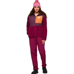 Sale Polaire Trico Hybrid Hooded Jacket W Blackberry And Jam Femme Polaire Femme|Veste De Ski