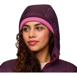 Sale Polaire Trico Hybrid Hooded Jacket W Blackberry And Jam Femme Polaire Femme|Veste De Ski