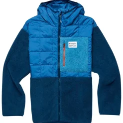 Discount Polaire Trico Hybrid Hooded Jacket Deep Sea Homme Polaire Homme|Veste De Ski