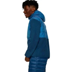 Discount Polaire Trico Hybrid Hooded Jacket Deep Sea Homme Polaire Homme|Veste De Ski