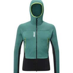 Polaire Homme|Veste De Ski<Millet Polaire Fusion Grid Hoodie Bottle Black