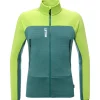 New Polaire Fusion Grid Jkt M Macaw Green Bottle Homme Veste De Ski|Polaire Homme