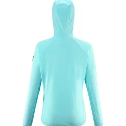 Hot Polaire Trilogy Icon Hoodie W Aruba Blue Femme Polaire Femme|Veste De Ski