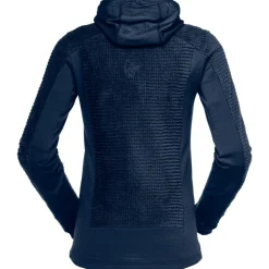 Sale Polaire Falketind Alpha120 Zip Hood W's Indigo Night Femme Veste De Ski|Polaire Femme
