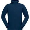 Veste De Ski|Polaire Homme<Norrona Polaire Falketind Warmwool2 Stretch Zip Hood Indigo Night