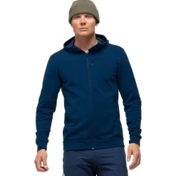 Veste De Ski|Polaire Homme<Norrona Polaire Falketind Warmwool2 Stretch Zip Hood Indigo Night