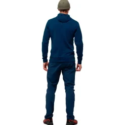 Veste De Ski|Polaire Homme<Norrona Polaire Falketind Warmwool2 Stretch Zip Hood Indigo Night