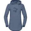 Polaire Femme|Sweat - Pull - Poncho<Norrona Polaire Femund Warm 2 Hood W Vintage Indigo