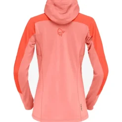 Polaire Femme|Veste De Ski<Norrona Polaire Lofoten Thermal Pro Hood W's Orange Alert Peach Amber