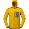 Best Polaire Trollveggen Warm 3 Zip Hood M's Golden Palm Homme Polaire Homme|Veste De Ski