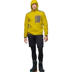 Best Polaire Trollveggen Warm 3 Zip Hood M's Golden Palm Homme Polaire Homme|Veste De Ski
