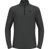 Polaire Homme|Veste De Ski<Odlo Polaire Roy Mid Layer 1/2 Zip Shale Grey Black Stripes