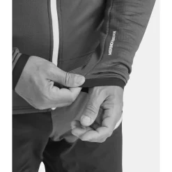 Best Polaire Fleece Grid Hoody M Dark Arctic Grey Homme Veste De Ski|Polaire Homme