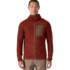 Outlet Polaire M's R1 Air Full Zip Hoody Dried Vanilla Homme Veste De Ski|Polaire Homme
